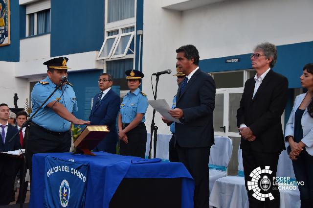 Sager en el acto de jura de autoridades policiales El desaf o es