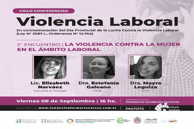 Mañana se realizará la segunda conferencia sobre Violencia Laboral
